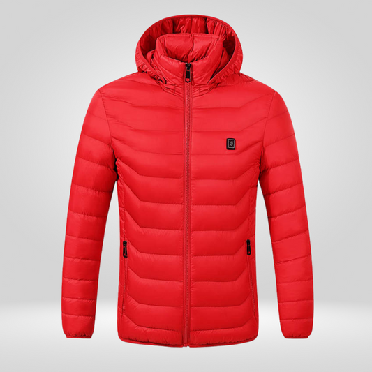 Doudoune chauffante rouge