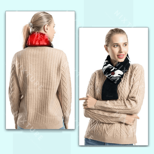 Tour de cou chauffant noir