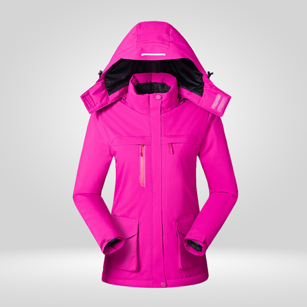 veste chauffante softshell mauve