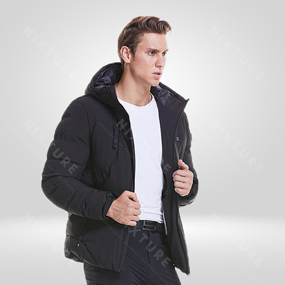 Veste chauffante electrique noir
