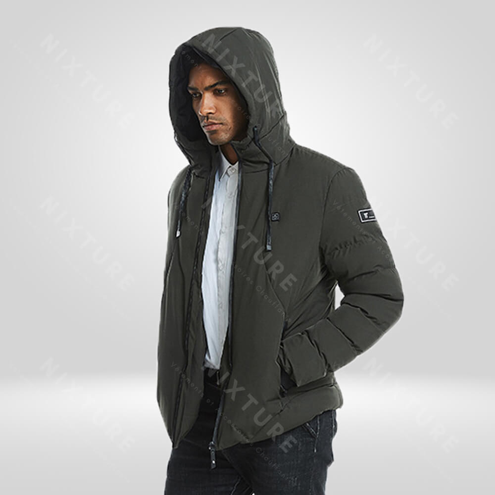 Veste chauffante armée verte