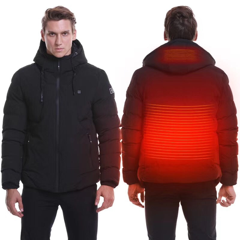 Veste chauffante electrique noir