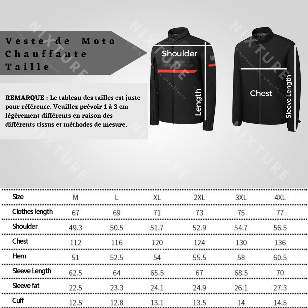 Veste de Moto Chauffante - veste de moto - Veste de Moto Chauffante avec Technologie Avancée