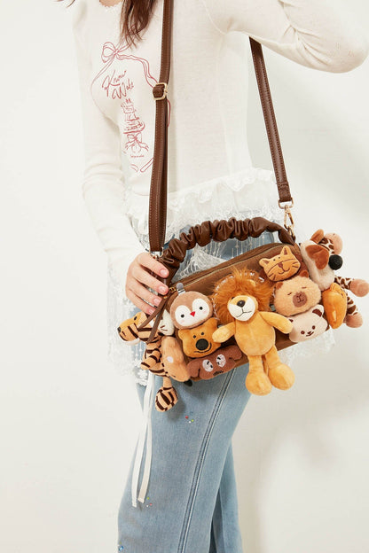 Sac de transport pour animaux en peluche charmant