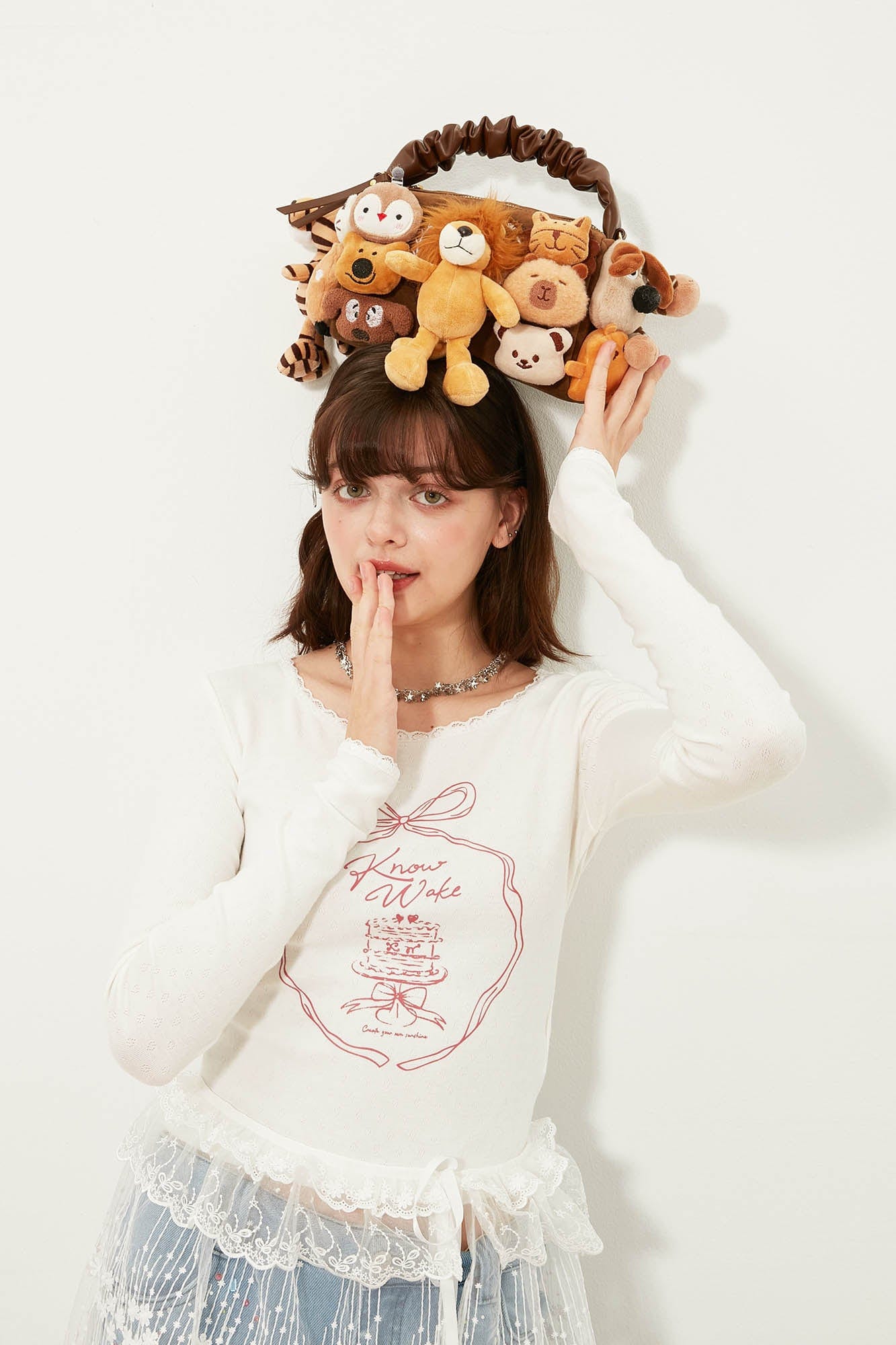 Sac de transport pour animaux en peluche charmant
