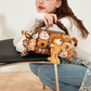 Sac de transport pour animaux en peluche charmant