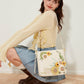 Sac brodé de tournesol chic