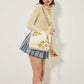 Sac brodé de tournesol chic