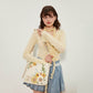 Sac brodé de tournesol chic