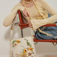 Sac brodé de tournesol chic