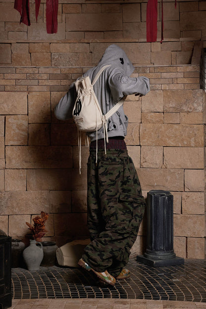 Sac à dos seau chic avec cordon de serrage