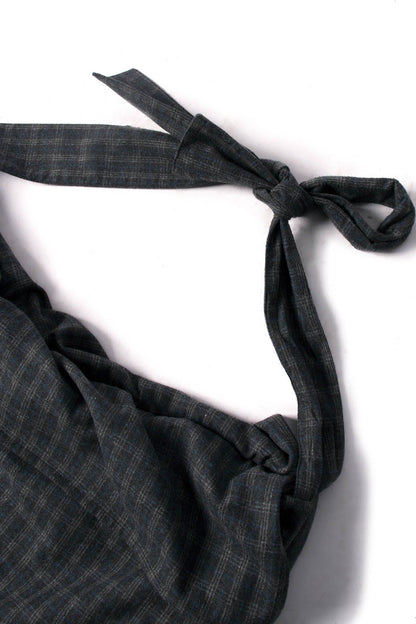 Sac Hobo en Laine à Carreaux Élégant