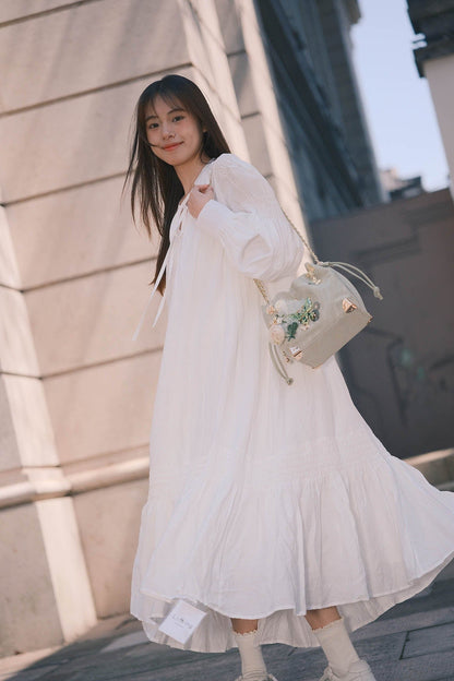 Sac seau à motifs floraux et papillons