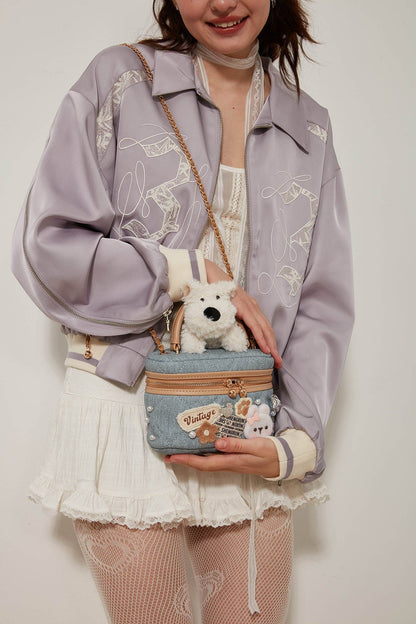 Sac bandoulière sur le thème des chiens