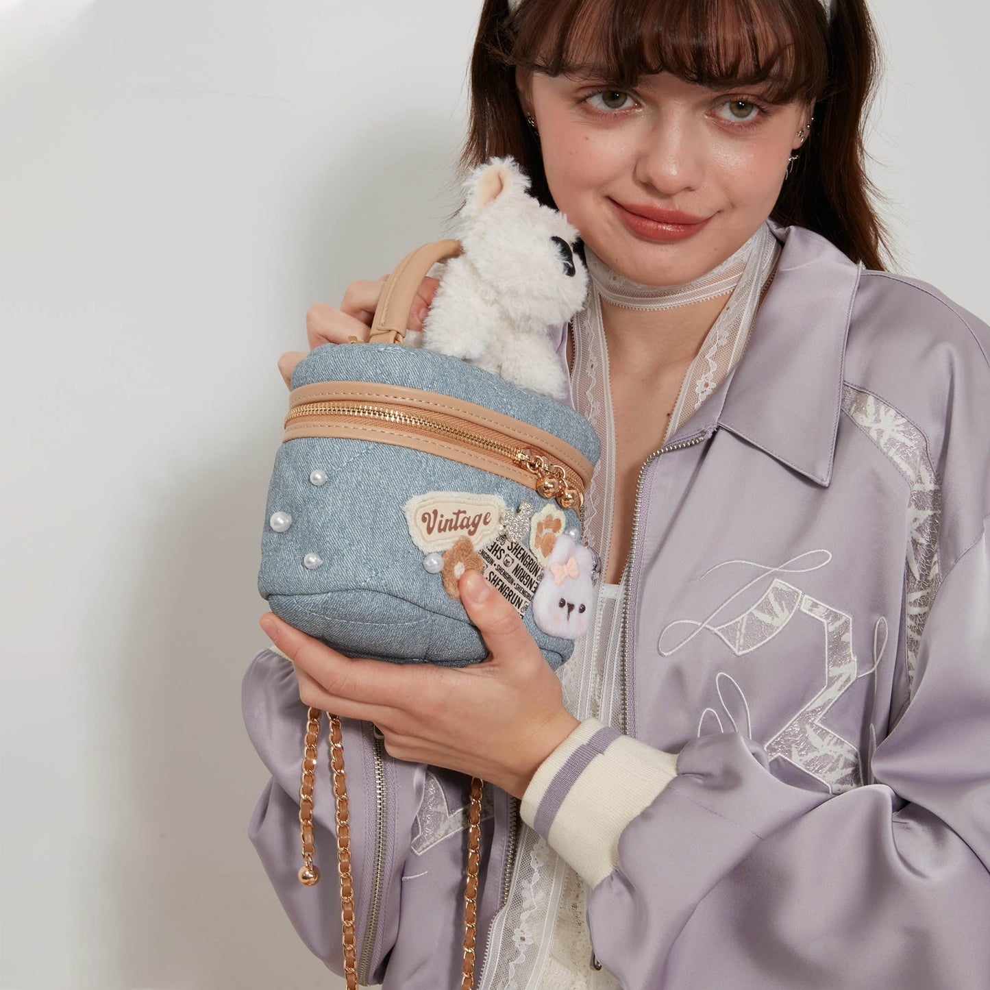 Sac bandoulière sur le thème des chiens