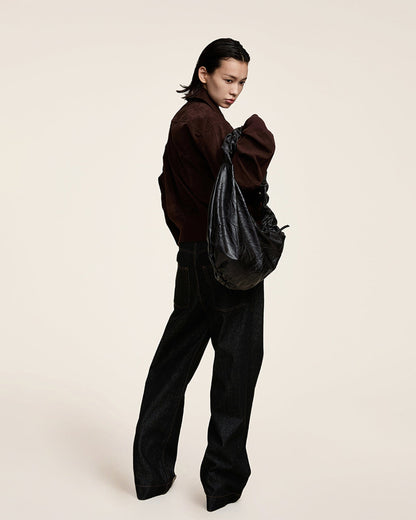 Tote en Forme de Croissant Élégant