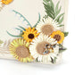Sac brodé de tournesol chic