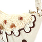 Sac à main croissant crème tendance
