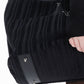 Sac en velours côtelé et cuir élégant