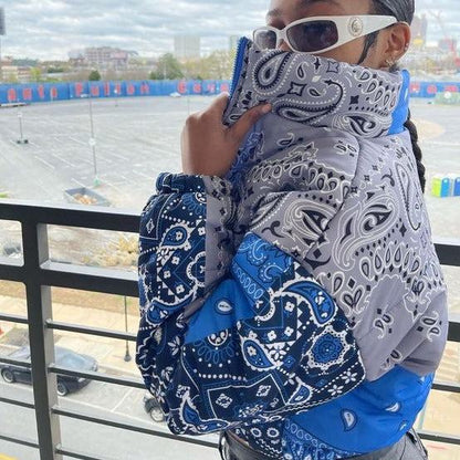Veste Puffer Motif Bandana