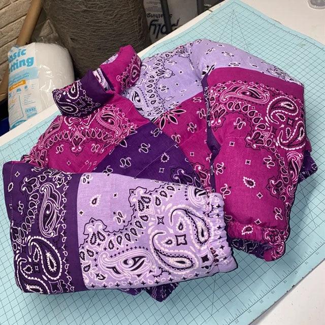Veste Puffer Motif Bandana