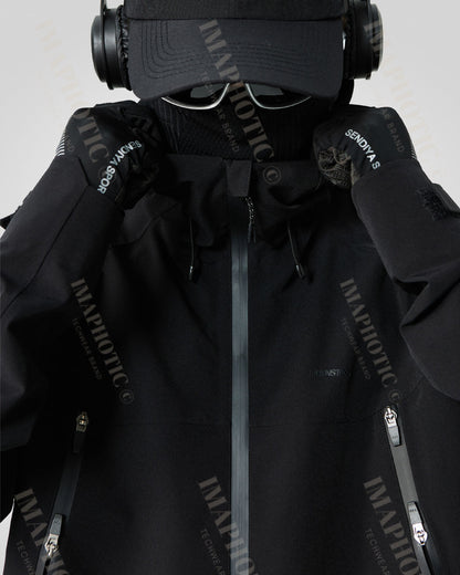 Veste coupe-vent noire élégante