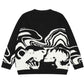 Sweater noir avec crâne