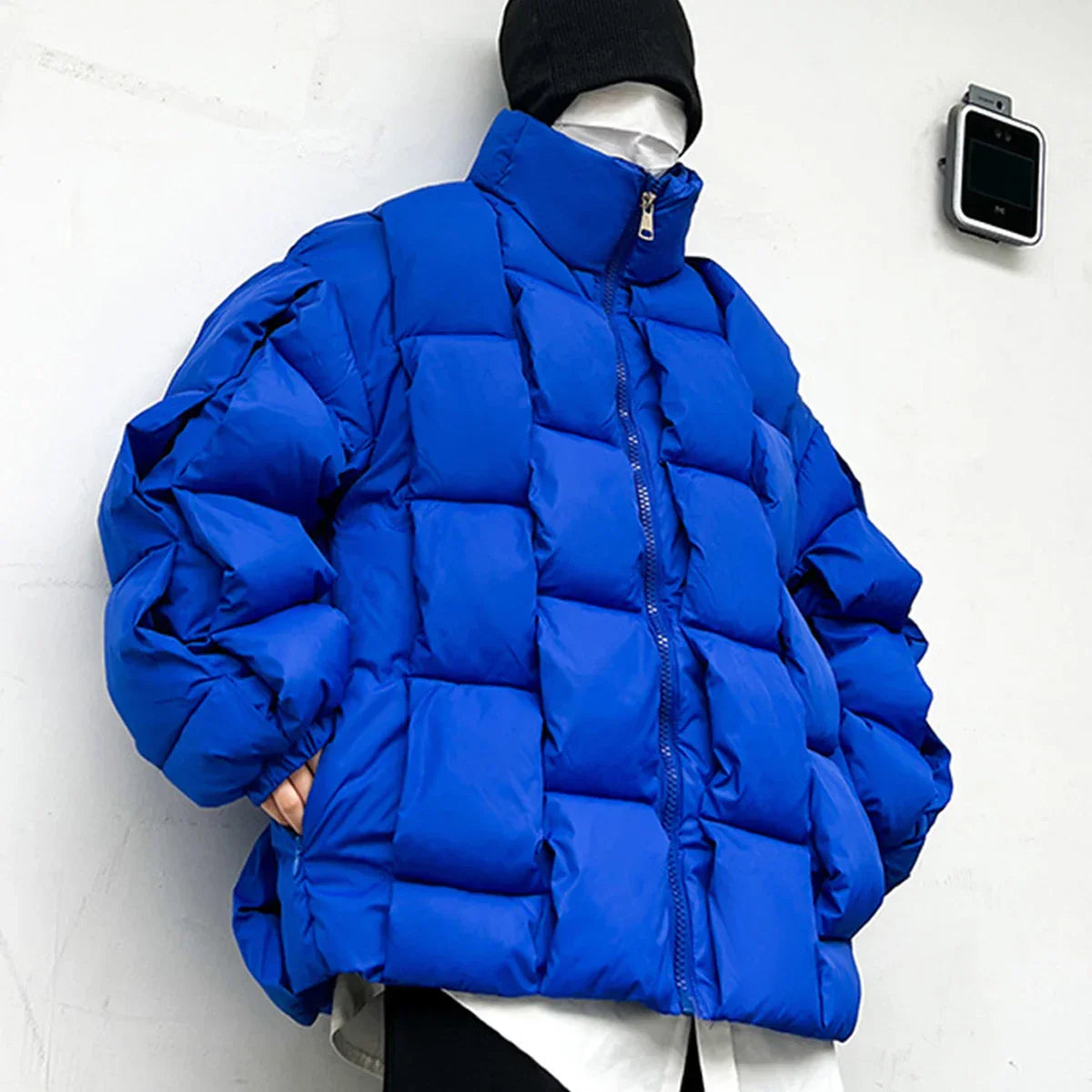 Veste en Duvet Tissée