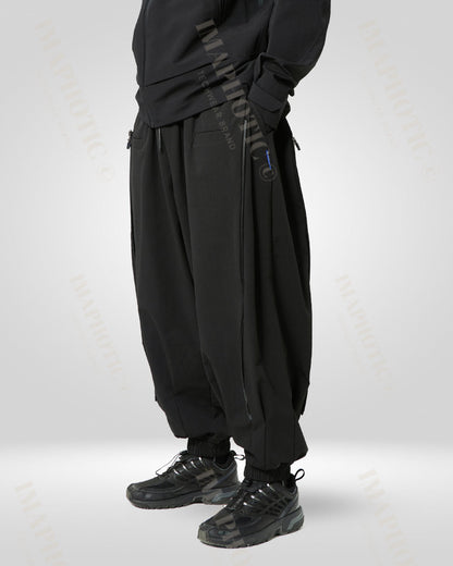 Pantalons larges noirs chics