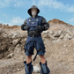 Gilet de Cargo Futuriste Double Face