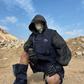 Gilet de Cargo Futuriste Double Face