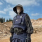 Gilet de Cargo Futuriste Double Face