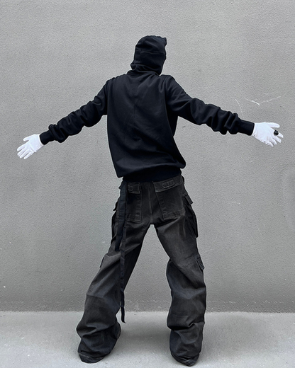 Hoodie Zippé Découpé Audacieux