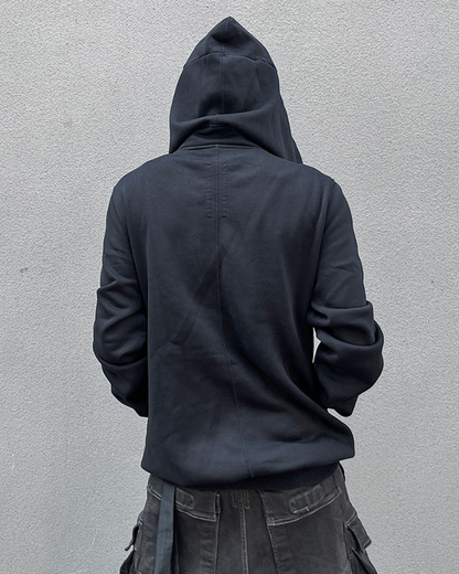 Hoodie Zippé Découpé Audacieux