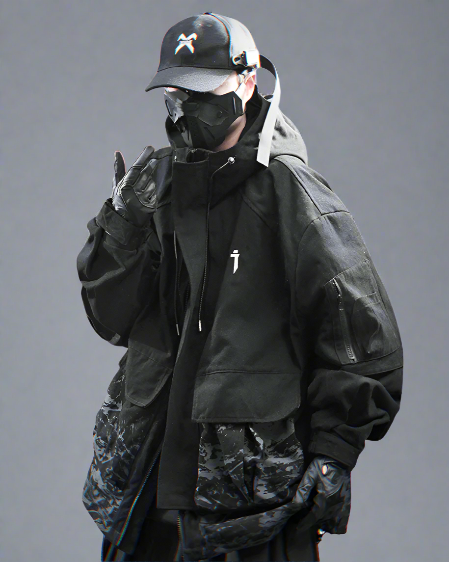 Hoodie à Poche Graphique Élégant
