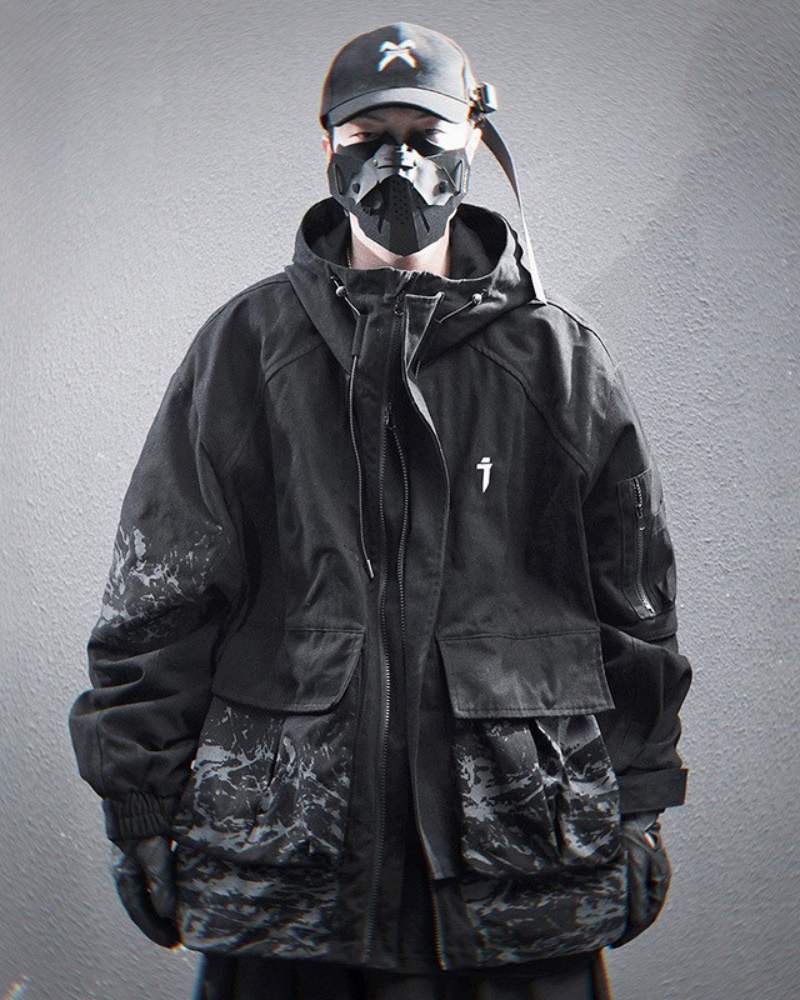 Hoodie à Poche Graphique Élégant
