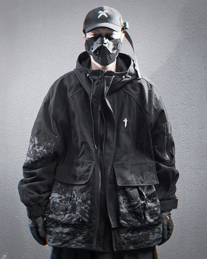 Hoodie à Poche Graphique Élégant