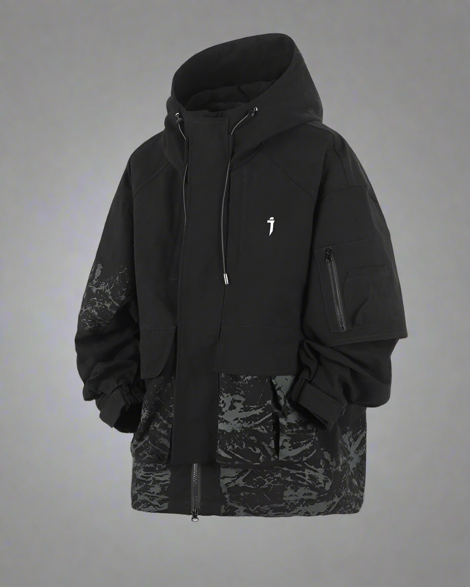 Hoodie à Poche Graphique Élégant