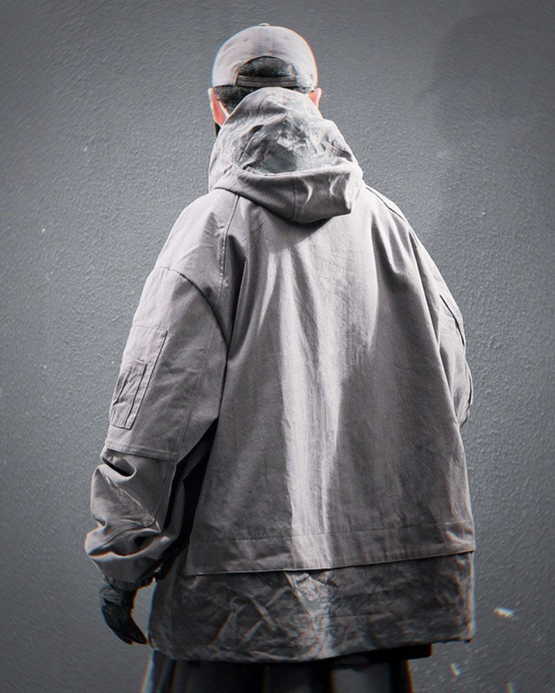 Hoodie à Poche Graphique Élégant
