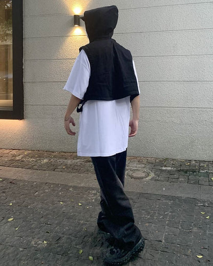 Veste en Jean Découpée Élégante