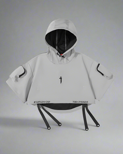 Cape Courte à Capuche Stylée