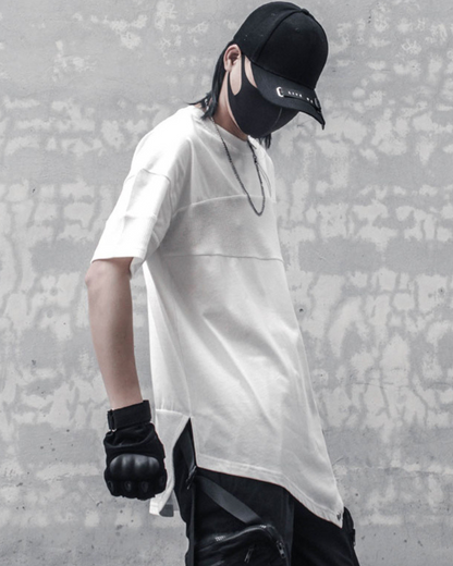 T-shirt à Ourlet Zippé Tendance