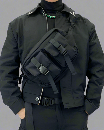 Sac à bandoulière en nylon multifonctionnel