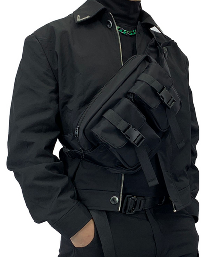 Sac à bandoulière en nylon multifonctionnel