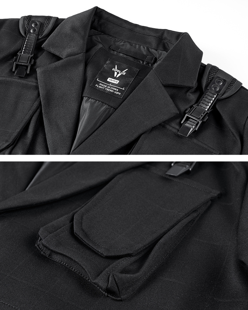 Veste Utility Chic à Multi-Poches