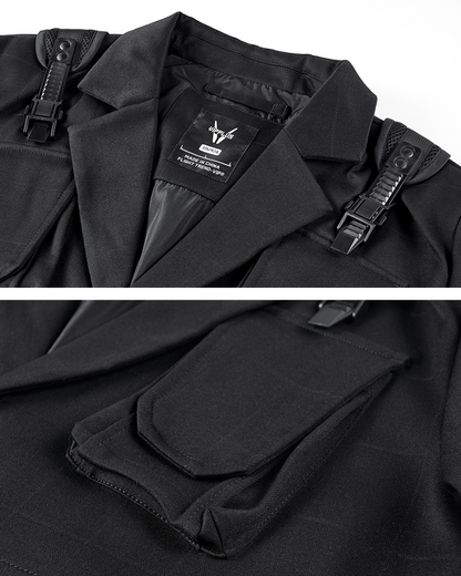 Veste Utility Chic à Multi-Poches