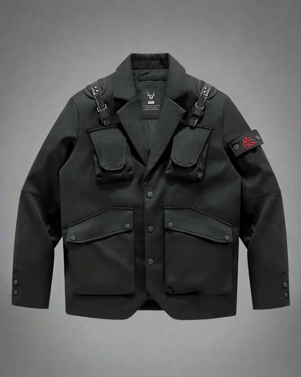 Veste Utility Chic à Multi-Poches