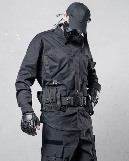 Chemise Utility Patchwork Élégante