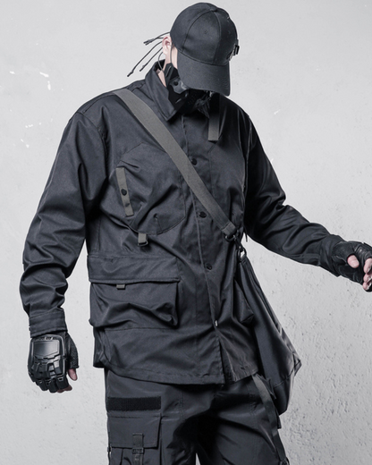 Chemise Utility Patchwork Élégante