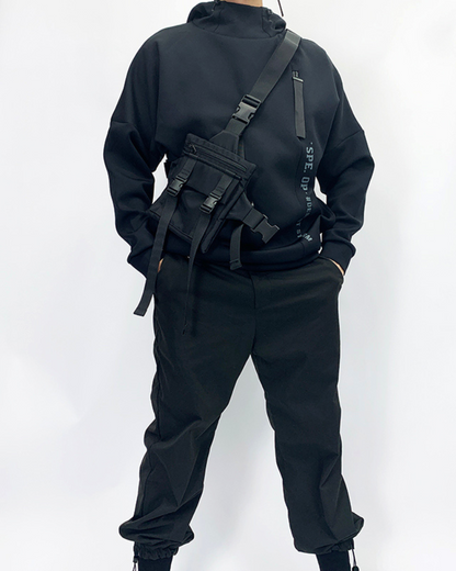 Sac bandoulière noir élégant